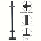 Soporte de Caballete para Artista, Caballete Dorado Ajustable, Juego de Soportes para Pintura al Óleo con Marco, Estante Decorativo para Colgar Cuadros, Ideal para Lienzo y Dibujo, Exhibición en Mesa o Suelo, Tablero de Dibujo