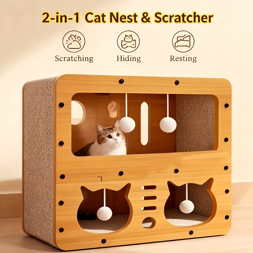 Árbol rascador para gatos 11 kg | Juego descanso y cuidado de uñas