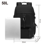 Mochila de Viaje para Cabina de Avion 45x30x20 para Vuelo Barato Equipaje de Mano y Espaciosa con Compartimento para Zapatos y Mochila Antirrobo Multifuncional para Viajes 2210.