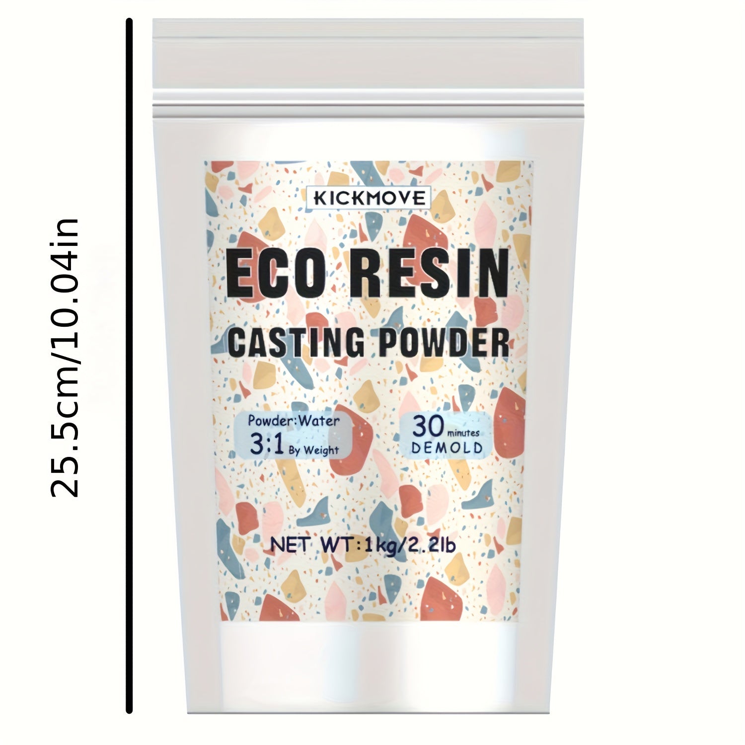 Polvo de Resina para Fundición 1000g, Kit de Resina Ecológica de Curado Rápido para Principiantes, Desmolde en 20-30 Minutos, Polvo Activable con Agua Fácil Mezcla para Artesanías y Escultura DIY