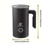 SUPERLEX Espumador de Leche Automático de 500 W con Función de Calentamiento - Espumador de Leche Eléctrico para Capuchino y Latte, Capacidad de 300 ml, Cámara Interior de Acero Inoxidable, Compacto