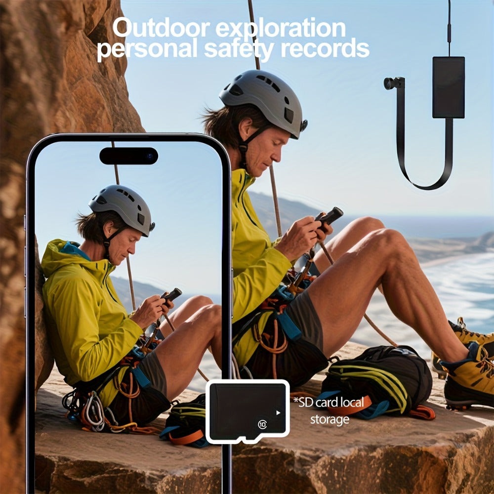 Memoria opcional de 16GB/32GB/64GB, cámara WIFI HD 1080, modo DIY, compatible con control remoto por aplicación de móvil, grabación y vídeo, portátil, fácil de usar, compatible con tarjeta TF, grabación en bucle, modo AP, detección de movimiento, recordat