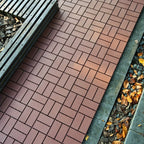 Baldosas de plástico entrelazadas para terraza, paquete de 54 baldosas impermeables para pisos de patio para uso en exteriores e interiores - Ideal para porche, piscina, balcón, patio trasero - Fácil instalación y material PP resistente
