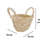 Pack 4 Mini Capazitos Cestas de Niña de Flores Perfecto Para Bodas y Comuniones Medidas 18 cm de Ancho x 20 cm de Alto x 10 cm Base