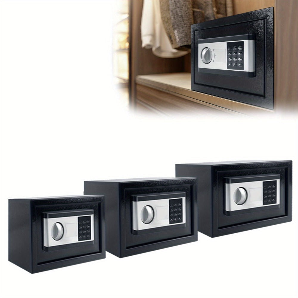 Caja Fuerte para Muebles con Gabinete de Acero, Incluye Cerradura y Llaves, con Puerta de Acero Colgante, Caja Fuerte de Pared para Seguridad