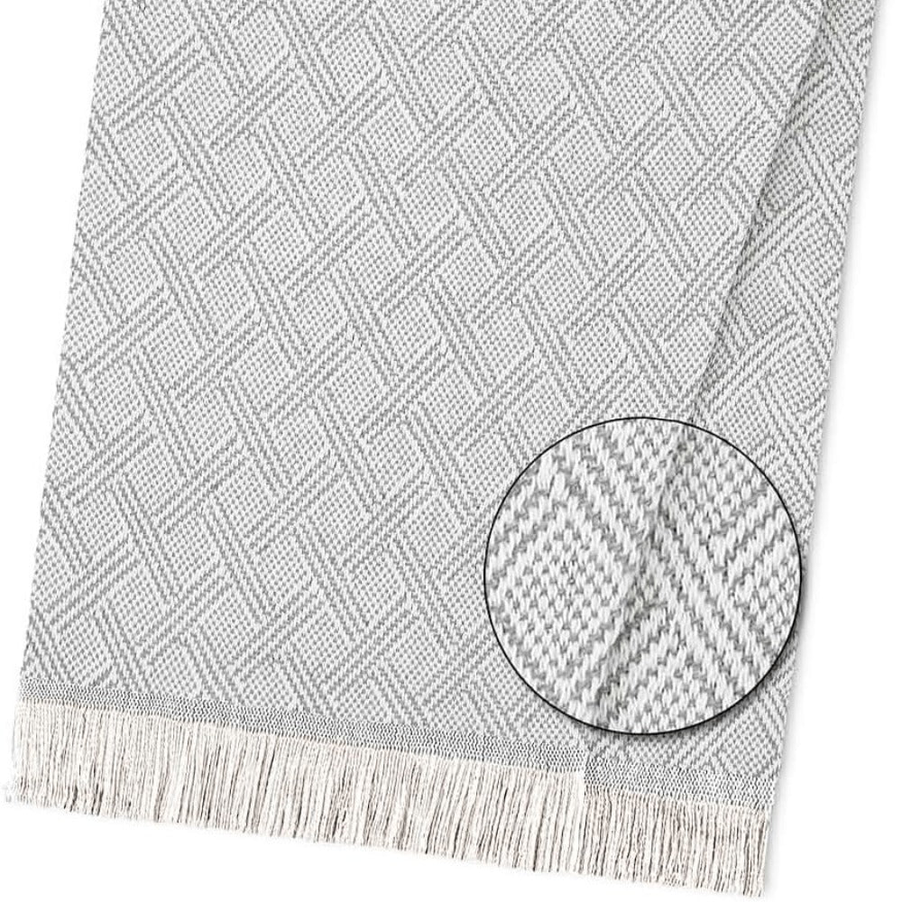 Fular multiusos con tejido Jacquard, resistente y fácil de limpiar, disponible en varios colores y tamaños, ideal para sofá, cama o picnic.
