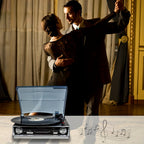 Tocadiscos | Tornamesa de vinilo, tocadiscos con altavoz incorporado, 3 velocidades, fonógrafo vintage de transmisión por correa, radio FM