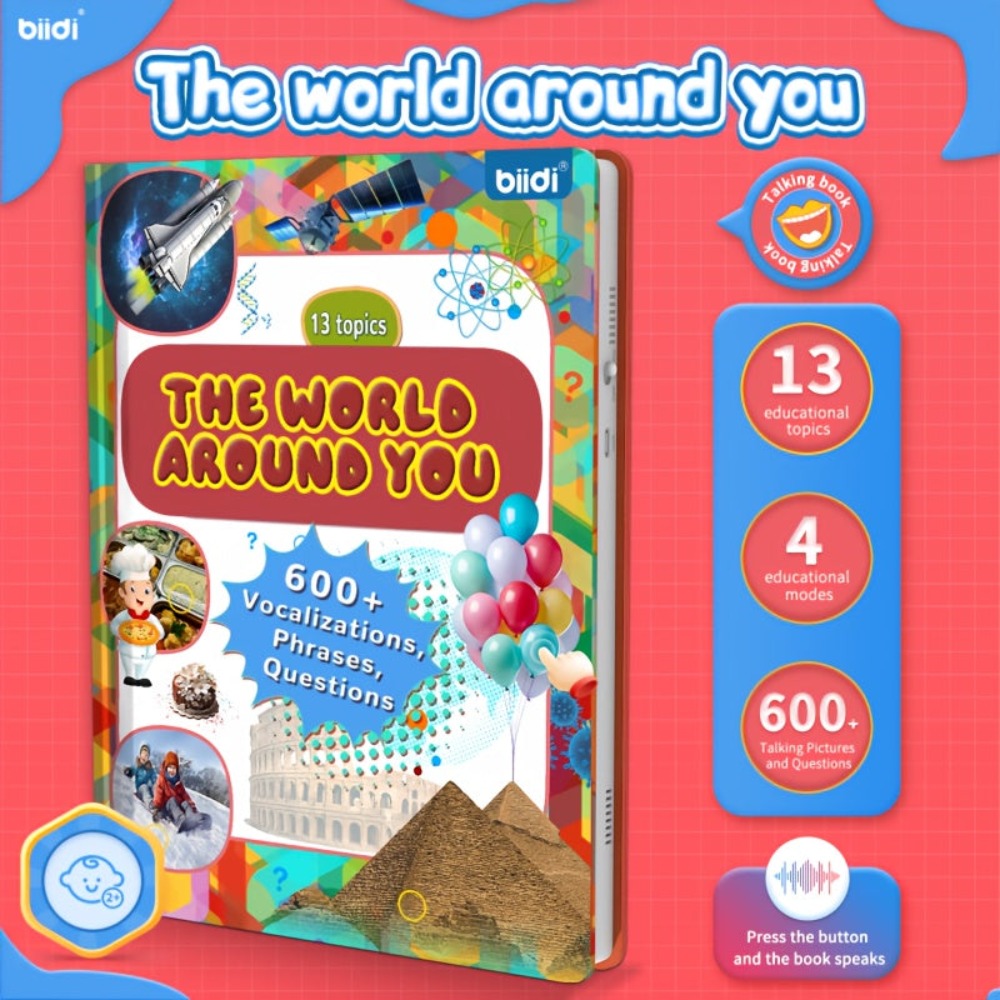 Audiolibros, Libros en Inglés, El Mundo a Nuestro Alrededor, Libros Hablantes, Libros Interactivos, Regalos de Cumpleaños, Regalos para Niños