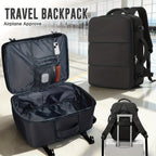 Mochila de Viaje 40X30X20 CM, Dimensiones Ryanair 40X30X20 CM Mochila de Cabina/Mochila de Equipaje/Mochila de Aviación, Convertible de Mano, Ligera Ideal para Viajes Cortos, Se Adapta Fácilmente Debajo de los Asientos, Mochila Portátil para Laptop de 14"