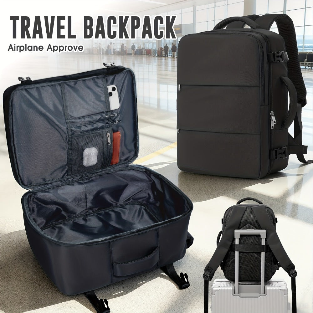 Mochila de Viaje 40X30X20 CM, Dimensiones Ryanair 40X30X20 CM Mochila de Cabina/Mochila de Equipaje/Mochila de Aviación, Convertible de Mano, Ligera Ideal para Viajes Cortos, Se Adapta Fácilmente Debajo de los Asientos, Mochila Portátil para Laptop de 14"