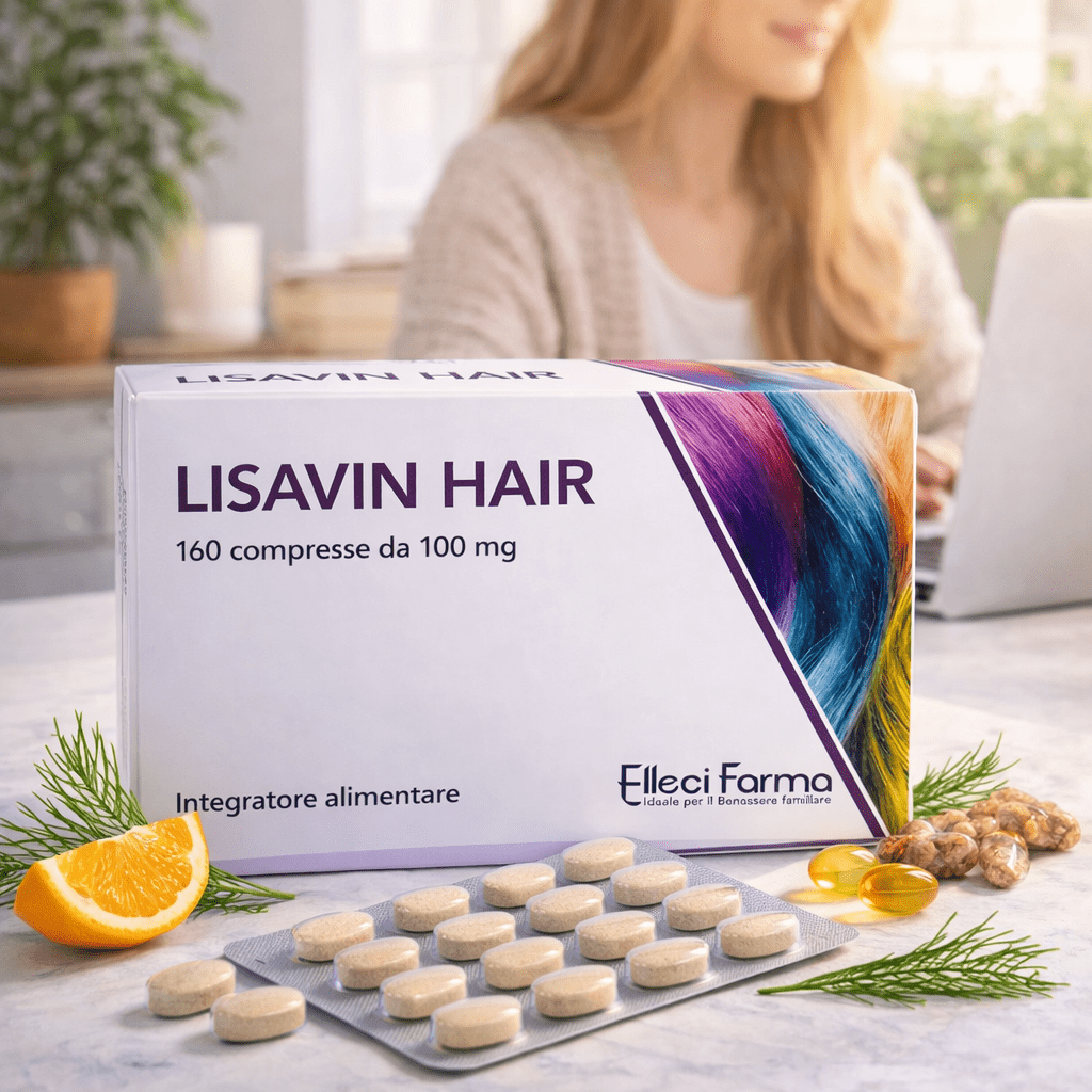 Lisavin Hair - Suplemento Alimenticio con Queratina, Biotina, Zinc y Cola de Caballo - 160 Micro Tabletas