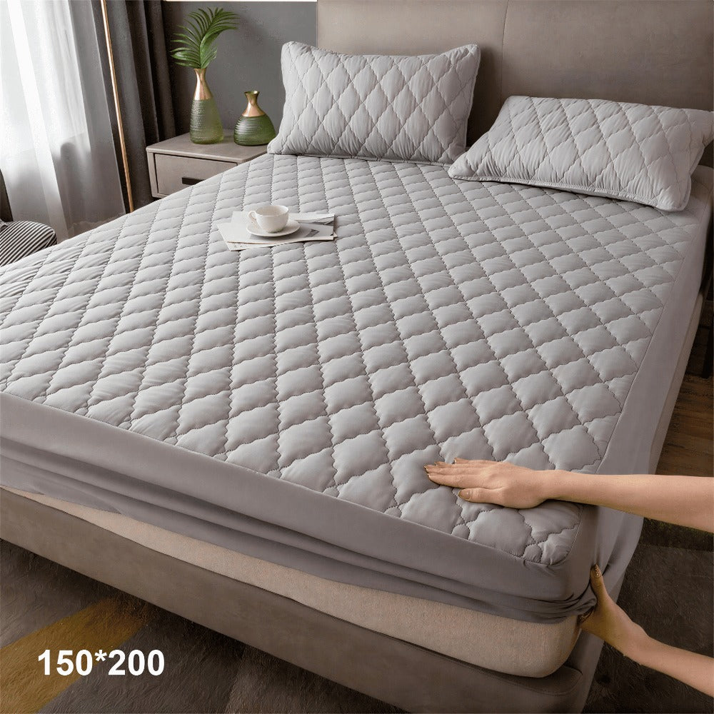 1 pc Protector de colchón acolchado, Súper Suave y Cómoda, Funda de colchón Elástico en Todo Contorno, Lavable a Máquina, Cubre de Colchón Ideal para Dormitorios, Habitaciones de Invitados, Residencias y Hoteles