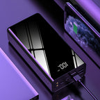 Batería Externa Portátil de 50000mAh con Pantalla LED Inteligente, Linterna, Reserva de Energía de Emergencia para Exteriores, Batería Externa de Gran Capacidad, Carga Rápida Bidireccional, Puede Cargar Múltiples Dispositivos al Mismo Tiempo, Luz para Cam
