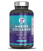 Colágeno Marino Hidrolizado con Ácido Hialurónico, Coenzima Q10, Vitamina C y Zinc | 120 Cápsulas | Suministro para 2 Meses