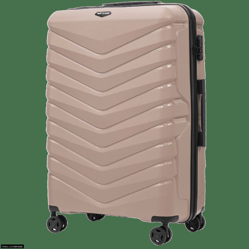 Opciones de equipaje / Polipropileno TSA / 28" 24" 20" 18" pulgadas / Dimensiones aproximadamente 75 x 50 x 30 cm o 68 x 41 x 25 cm o tamaño de cabina 55 x 40 x 20 cm o equipaje de mano 50 x 34 x 18 cm con ruedas desmontables / Equipaje de mano ABS+ de al