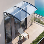 Toldo inclinado, toldo de toldo, soporte de toldo para escaparate, para puerta de entrada, protección contra la intemperie, cubierta para la lluvia, toldo para puerta de entrada, diseño de toldo curvo, toldo para puerta, toldo para jardín, balcones, venta