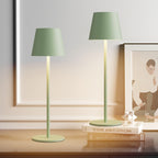 Lámpara de mesa para iluminación de dormitorio y escritorio | 2 L y Metal