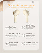 Auriculares Bluetooth | [Producto Oficial Acer] Auriculares Intrauditivos Inalámbricos TWS | Estéreo con Graves Profundos | Baja Latencia para