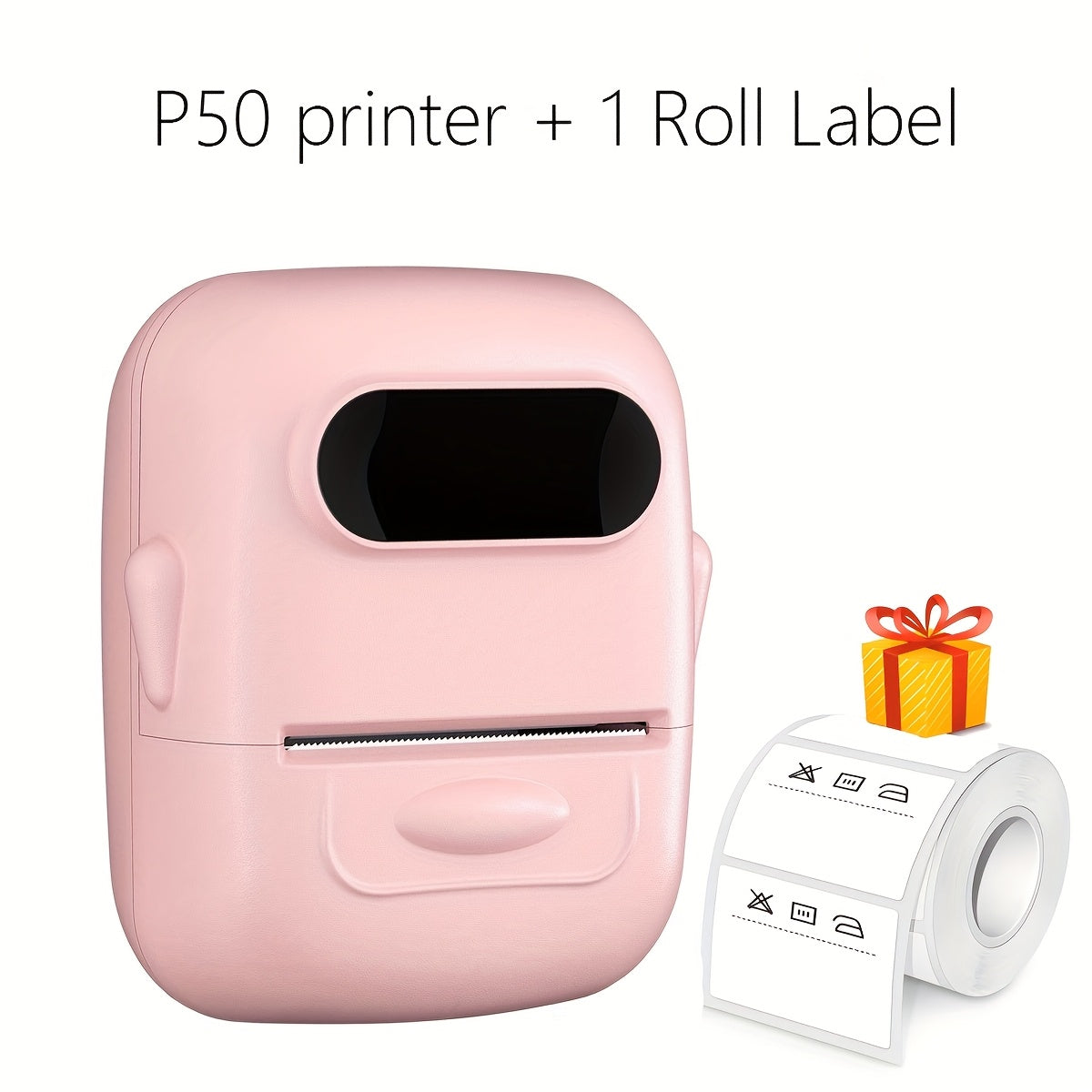 Impresora Portátil de Etiquetas Térmicas para Códigos de Barras, Ropa, Joyería, Venta al Detalle y Snacks, Compatible con Android, IOS, Windows, Incluye 1 Rollo de Etiquetas de 40 × 30 mm, No Requiere Tinta