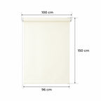 Persiana Enrollable para Ventana • CREMA • 32 tamaños • BOJANEK MINI PERSIANA ENROLLABLE • soportes ajustables • instalación sin taladro • persiana con mecanismo de cadena • cubierta protectora solar • ideal para salas, dormitorios, cocinas, oficinas • pe
