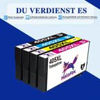 Paquete de cartuchos de tinta 405XL para impresora Epson 405 XL Compatible con Epson Workforce EC-C 7000 Pro WF-3800 Series Pro WF-3820 WF-3825 WF-4800 WF-4820 WF-4825 WF-4830 WF-7830 WF-7835 WF-7840 WF-7310