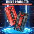 Arrancador de Coche - 12V 3000A Pico, Inicia 6.0L Gasolina/5.0L Diésel en 3s. Carga Rápida USB-C PD para Teléfonos/Portátiles. Linterna LED (SOS/Estroboscópica). Para Coches, SUV, Camiones, Motos, Barcos. Ideal para Viajes, Camping, Invierno, Baterías Mue