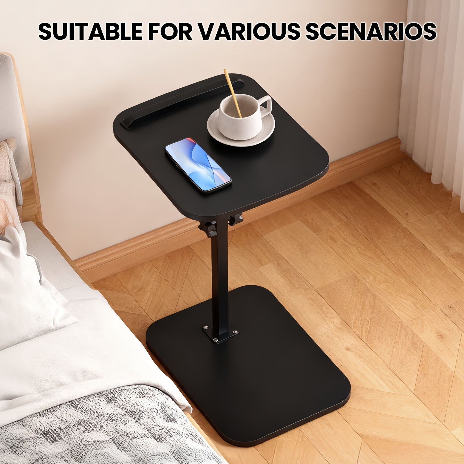 Escritorio para teletrabajo y estudio | Metal y Madera y Ajustable
