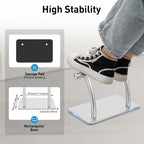 Reposapiés ergonómico de acero inoxidable para debajo de la mesa, antideslizante, para peluqueros, mejora de la postura, peluqueros, reposapiés para peluqueros, spa