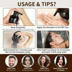 Pack de 2 Champú y Tinte para el Cabello (3 en 1), Apto para Hombres y Mujeres. Coloración Instantánea del Cabello, Cobertura 100% de Cabello Gris, Coloración Natural, Termina en Minutos. Fórmula Sin Amoniaco, Dura 30 Días. ¡Un Esencial para Navidad!