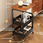 Carrito de almacenamiento de 3 niveles para cocina hogar y oficina | diseño funcional