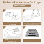 Cama Ortopédica para Perros con Espuma Viscoelástica | Soporte de Alta Densidad 65D | Acolchado de 10 cm de Grosor | Funda Removible Lavable a Máquina | Especial para Perros Medianos, Grandes y Senior