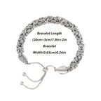 Mejora tu estilo con esta pulsera unisex flexible de cuerda retorcida hecha de plata de ley 925, ideal para regalos en San Valentín, Navidad o aniversarios, y que incluye una linda caja de regalo.