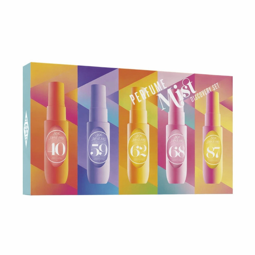 Set de Descubrimiento de Brumas de Perfume 5 piezas – Colección de Sprays de Fragancia Corporal Tropical, Set de Aromas en Tamaño Mini de Viaje