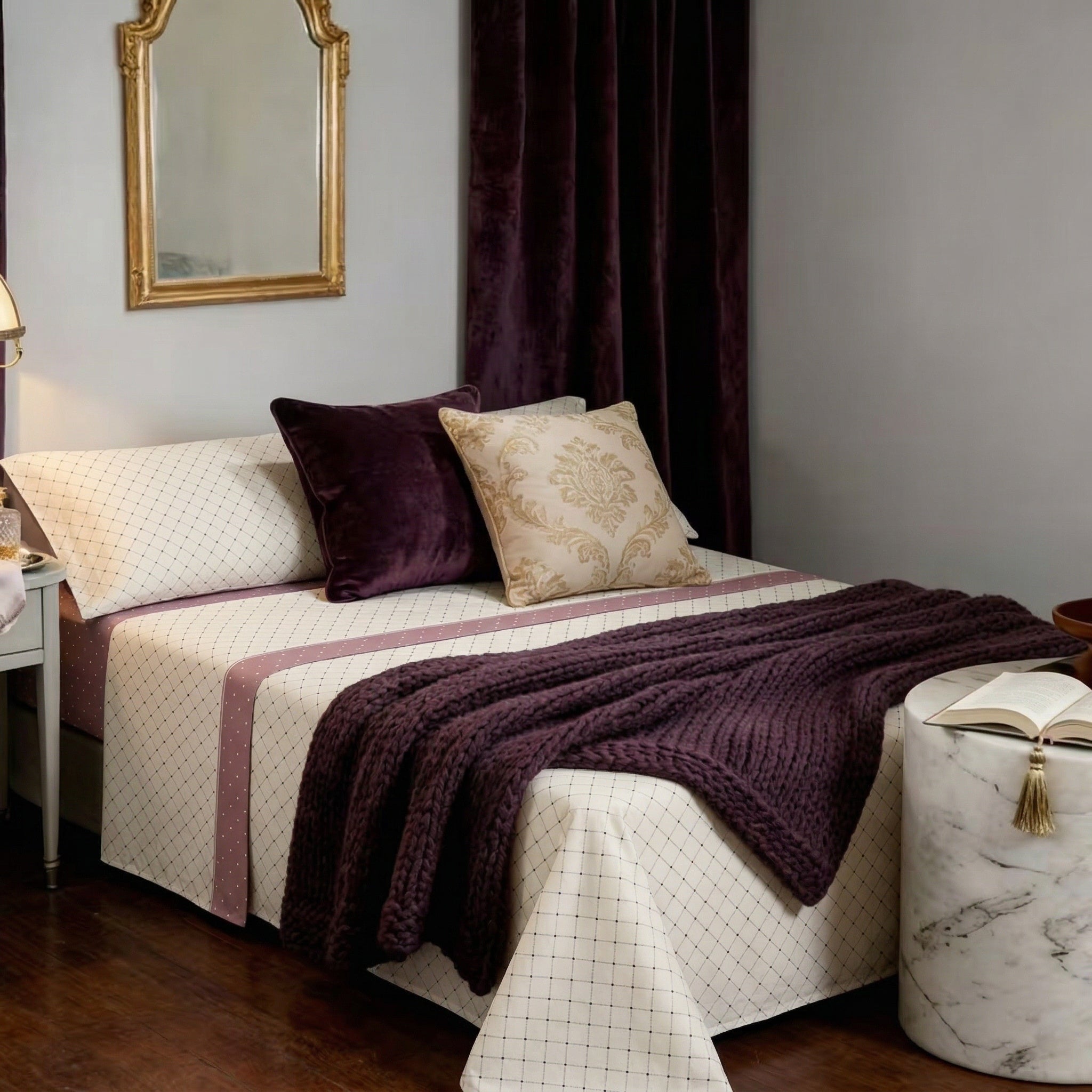 Juego de cama de 3/4 piezas apto para todas las estaciones, que incluye una sábana, una sábana ajustable y fundas de almohada. Medidas: 90 cm, 105 cm, 135 cm, 150 cm y 180 cm