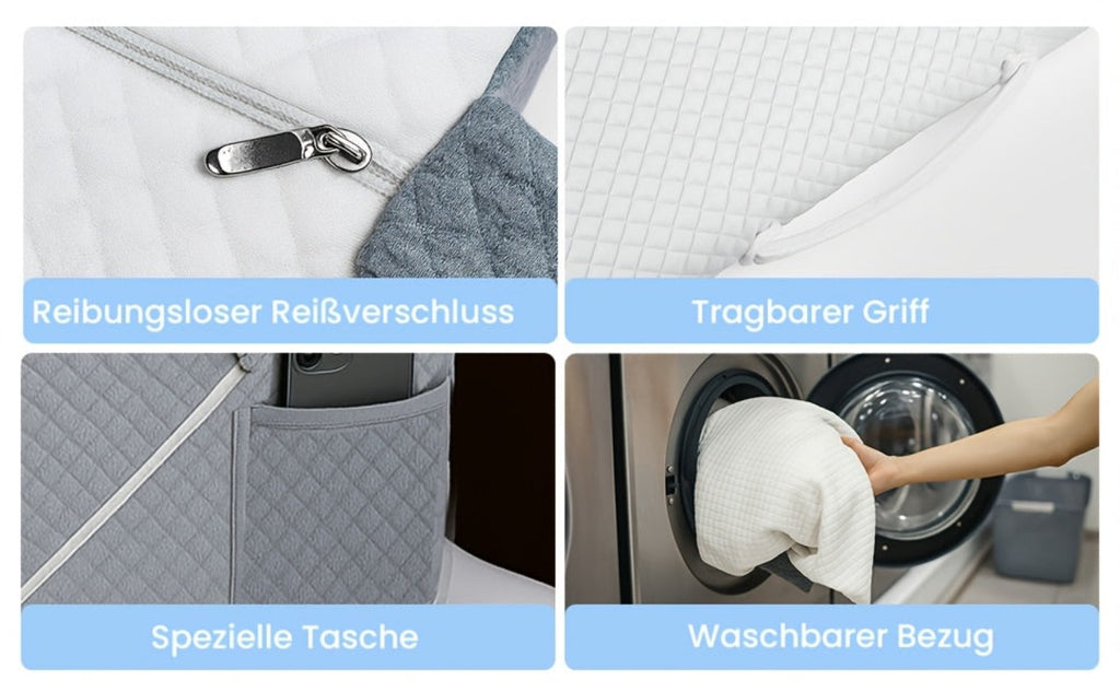Almohada de Cuña Ajustable para Reflujo Ácido y Apnea del Sueño - Cama y Sofá con Soporte para Cabeza/Piernas y Espalda para ERGE, Ronquidos, Noches - Almohadas de Espuma de Alta Densidad para Leer y Ver TV