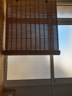 Cortina Persiana de Madera Incluye Accesorios, Estor de Bambú Enrollable para Ventana y Puerta (DIMENSIONES ANCHO X LARGO)