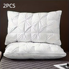 Almohadas 900 g de masaje de algodón para el cuello, ideales para un sueño suave, almohada ergonómica ajustable con soporte contorneado, núcleo de almohada de alta calidad, funda de almohada desmontable