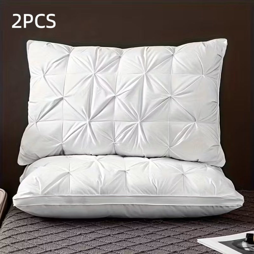 Almohadas 900 g de masaje de algodón para el cuello, ideales para un sueño suave, almohada ergonómica ajustable con soporte contorneado, núcleo de almohada de alta calidad, funda de almohada desmontable
