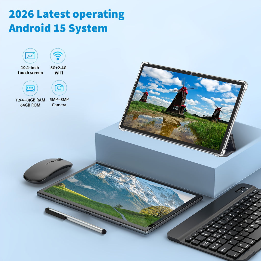 Tablet Android de 10.1 pulgadas para trabajo lectura y entretenimiento | 6000Mah y Inalámbrico