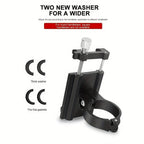 2 soportes de teléfono de aleación de aluminio para bicicleta, motocicleta y navegación, 2 unidades