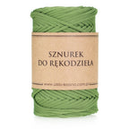 Cuerda de Poliéster Plana para Manualidades de Macramé, Color Pistacho, 3mm, 100m