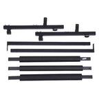 Soporte de Guitarra Multifunción 3 Plegado, Soporte para Múltiples Guitarras, Soporte Portátil Negro para Guitarra, Soporte de Exhibición Negro para Guitarra y Bajo, Estudio y Hogar (3 Guitarras)