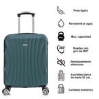 Maleta Cabina ABS 55x40x20cm (44L)- 20 Pulgadas - Negro/Azul/RosaDorado/Plateado/Amarillo/Rojo/Turquesa/Verde/Menta/Morada