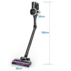 Aspiradora de pie 35KPa, potente y ligera, aspiradora vertical inalámbrica 6 en 1 para alfombras, pisos y pelo de mascotas - Lubluelu P4/202 mejorada