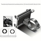 2 soportes de teléfono de aleación de aluminio para bicicleta, motocicleta y navegación, 2 unidades