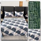 Juego de Sábanas Estampado de 3 o 4 Piezas, Muy Suave, Cómodo y Transpirable, Incluye Sábana Encimera + Sábana Bajera Ajustable + Fundas de Almohada de Sobre