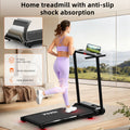 Cicloergo Plegable, Cicloergo 2 en 1, Cicloergo para Casa, Máquina de Correr y Caminar, Cicloergo Silencioso, Cicloergo Compacto, Altavoces Inalámbricos, Pantalla LED, Velocidad Ajustable, Motor de 2.0HP, Equipo de Gimnasio en Casa, Máquina de Correr Pleg