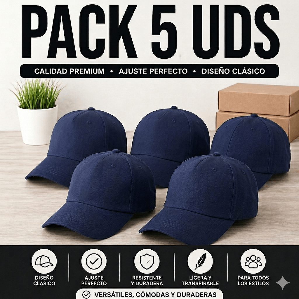 PACK DE 5 GORRAS