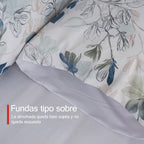 H HANSEL HOME Juego de Funda Nórdica Microfibra Transpirable – Set de Ropa de Cama con Funda de Edredón y Fundas de Almohada – Conjunto 2/3 Piezas para Dormitorio