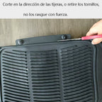 Alfombrillas Antideslizantes para Coche Alfombrillas Delanteras Set de 4 Alfombrillas Universales para Coche, Material PVC Duradero, Diseño Antideslizante y de Alta Gravedad, Instalación Fácil y Protección Completa para el Interior del Vehículo, Fácil de